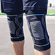 Наколінники спортивні PowerPlay PP-4099 Knee Support Чорно/Сині L/XL (пара), фото 3
