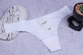 Стринги жіночі безшовні, труси жіночі Dyana, розмір L, білі