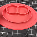 Силіконова секційна тарілка килимок MH-3000 Червона, фото 3