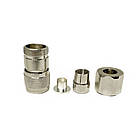 Високочастотний роз'єм N type male 8D-FB під затиск компресійний Premium, фото 2