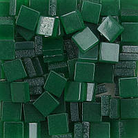 Шматочки мозаїки 0,5*0,5 см Колір Зелений темний (200 штук 12 грам) з акрилової смоли. Форма квадр