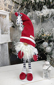 Гном інтер'єрний 50см. Скандинавський єльф, санта клаус новорічний, іграшка м'ягка.