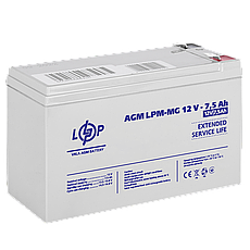 Акумулятор мультигелевий LPM-MG 12V - 7.5 Ah, фото 3