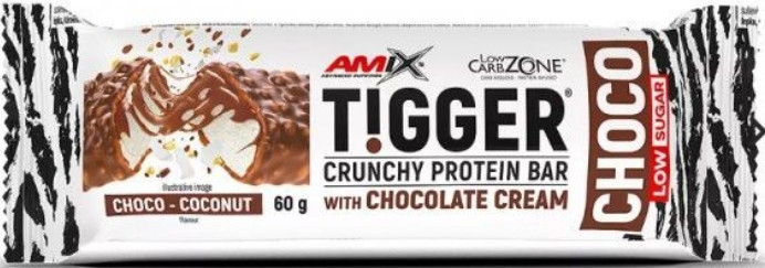 Протеїновий батончик AMIX Tigger Crunchy Protein Bar 60г шоколадно-кокосовий