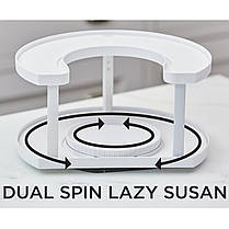 Спецівниця Spice Spinner Two-Tiered Spice Organizer, Поворотна підставка для спецій, Карусель LA-289 для спецій, фото 2