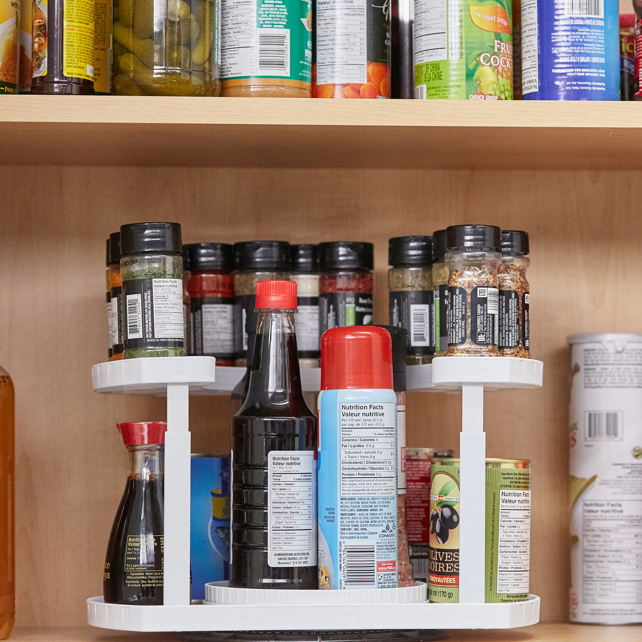 Спецівниця Spice Spinner Two-Tiered Spice Organizer, Поворотна підставка для спецій, Карусель LA-289 для спецій