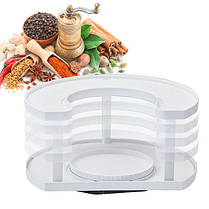 Спецівниця Spice Spinner Two-Tiered Spice Organizer, Поворотна підставка для спецій, Карусель LA-289 для спецій, фото 5