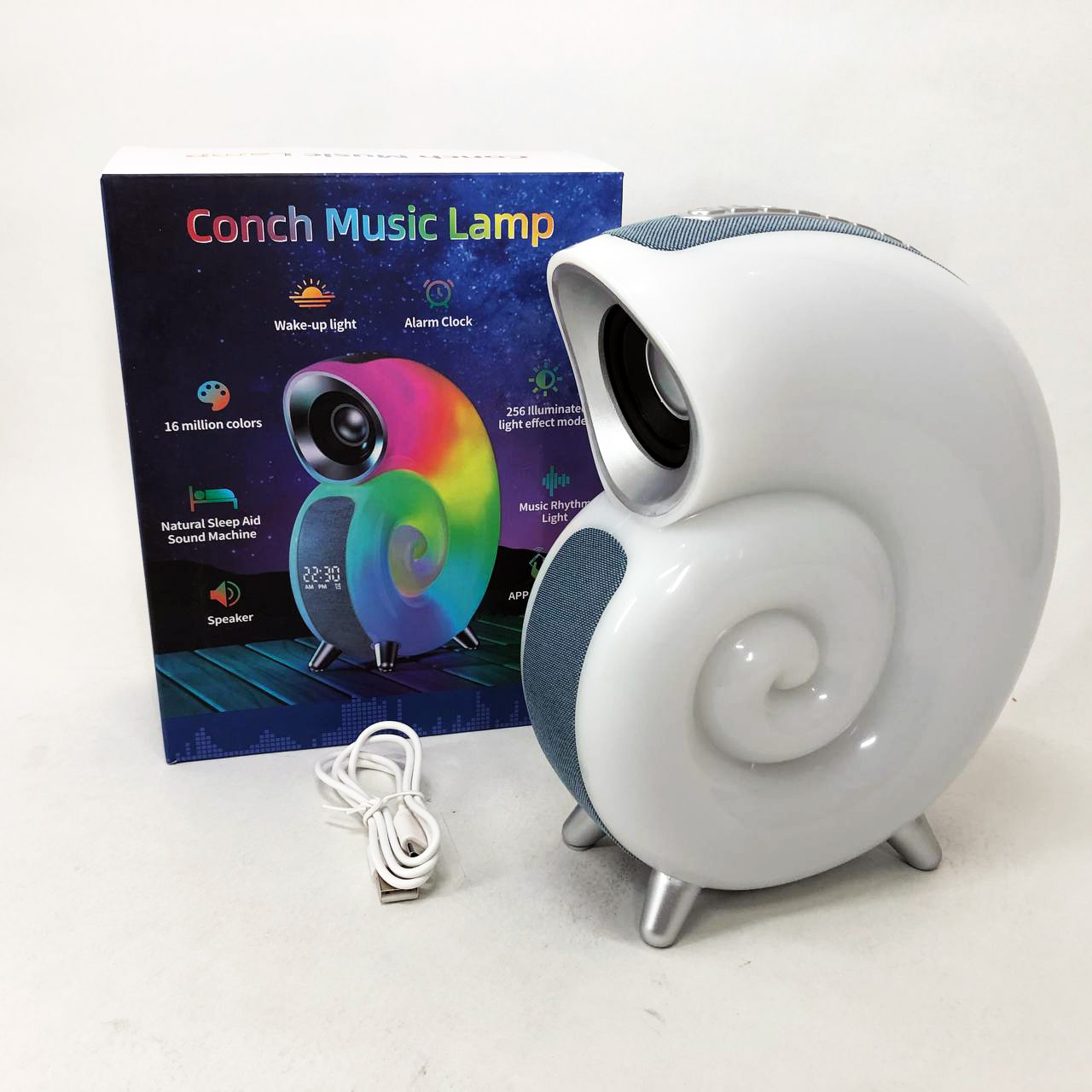 Настільна лампа з колонкою INSPIRE N70 APP 6W, Бездротовий нічник з музикою, Лампа ZI-209 настільна зарядна