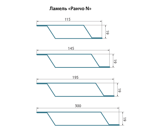 Ламель для Паркану Ранчо ранчо під жалюзі, огорожа Ранчо