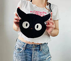 Сумка Kawaii у японському стилі, плюшева сумка, чорна сумка через плече.