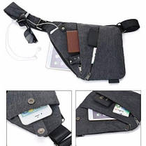 Сучасна сумка месенджер Cross Body, Чоловіча сумка барсетка, Сумка для PD-758 повсякденного життя, фото 4