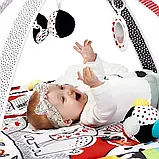 Килимок розвиваючий ігровий Kinderkraft 4SMART (м'ячики, стрічки, елементи, що шелестіть, картки, дзеркало), фото 4