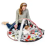 Килимок розвиваючий ігровий Kinderkraft 4SMART (м'ячики, стрічки, елементи, що шелестіть, картки, дзеркало), фото 3