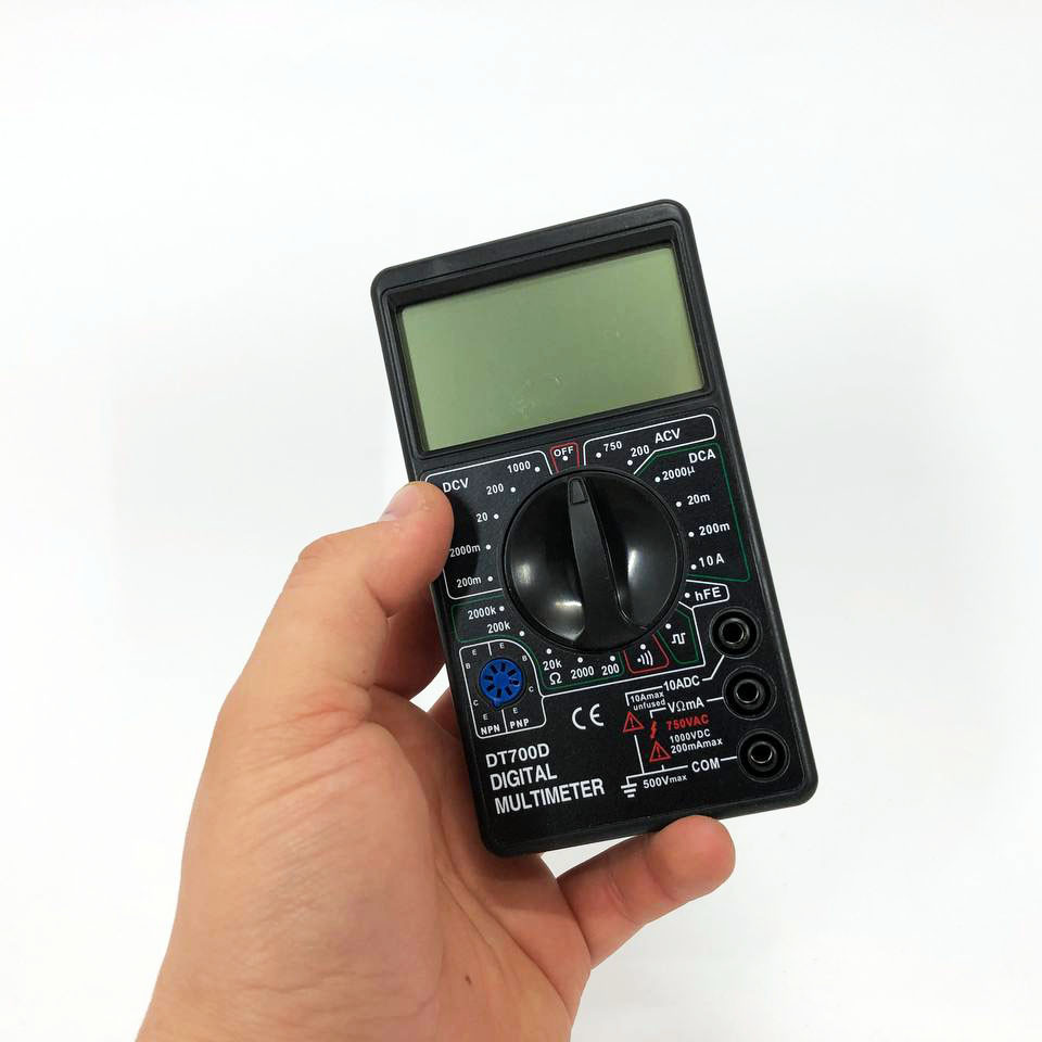 Автомобільний тестер мультиметр Digital Tech DT700D, Мультиметр із захистом, Тестер EA-685 напруги цифровий