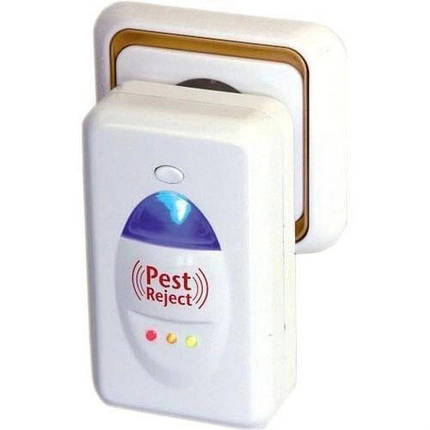 Прилад відлякувач мишей і щурів Pest Reject HK02, Ультра звук від тарганів, Побутовий YV-354 відлякувач мишей, фото 1