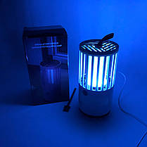 Лампа-пастка для комарів Побутова із зарядкою від Usb 1001 MOSQUITO GS-617 LAMP, портативна, фото 3