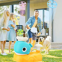 Інтерактивна дитяча іграшка літаюча тарілка фрісбі XF-134 Small Whale, фото 4