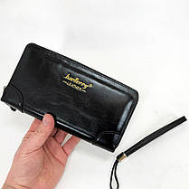 Чоловіча сумка гаманець у подарунок Baellerry leather black, Гаманець AE-149 кишеньковий горизонтальний, фото 6
