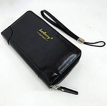 Чоловіча сумка гаманець у подарунок Baellerry leather black, Гаманець AE-149 кишеньковий горизонтальний, фото 3