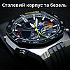 Годинник чоловічий наручний Casio Edifice оригінал сонячна батарея каучуковий ремінець підсвічування Bluetooth ECB-950, фото 7