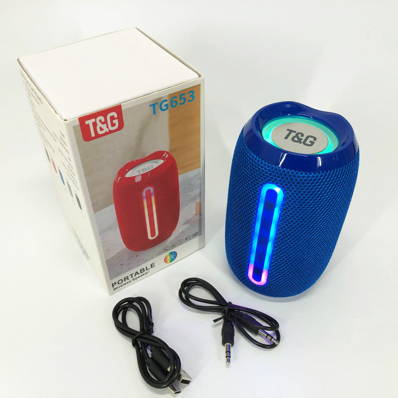Bluetooth стерео колонка з радіо TG653, Активна блютуз колонка, Блютуз-колонка HQ-264 з usb-портом