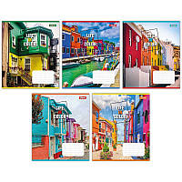 Зошит шкільний 1Вересня 36 аркушів лінія Life in colors (15)