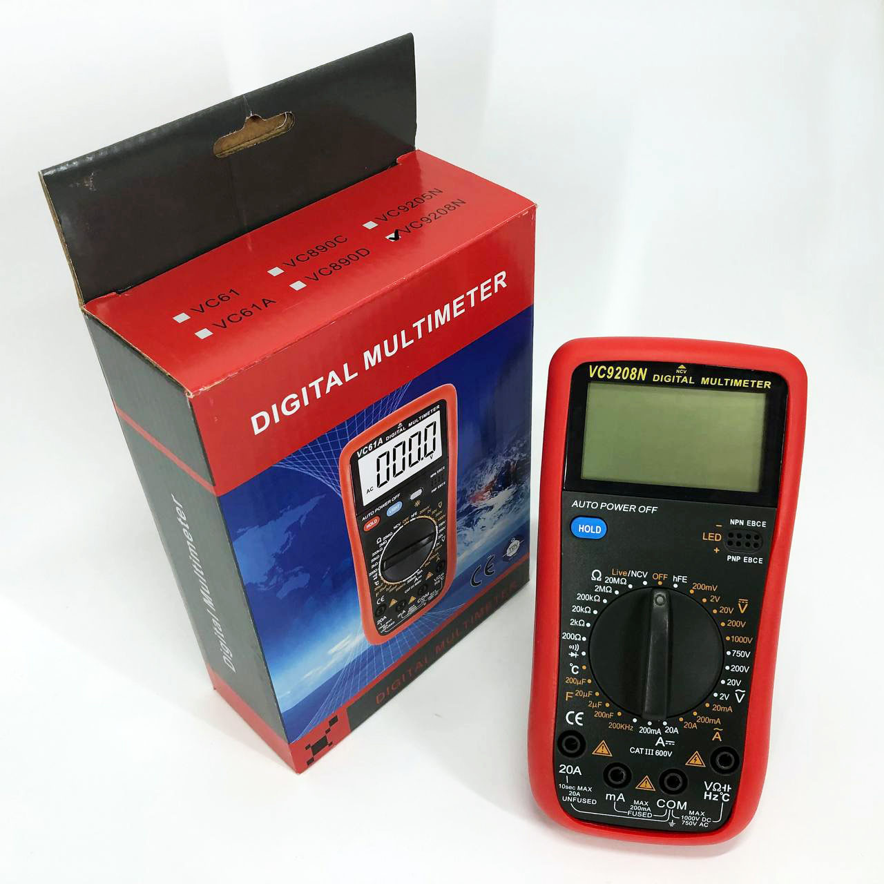 Мультиметр для дому VC9208N, Тестер перевірки напруги, Мультиметри для роботи, WQ-328 Універсальний мультиметр