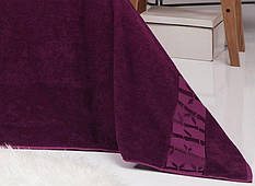 Махрове простирадло Belizza "Gold Bordo" 200х220см