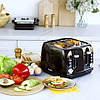 Хороший тостер Magio MG-283, Електричний тостер, Тостер для 4 грінок, Сендвіч тостер YU-181 для грінок, фото 8