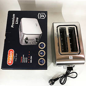 Тостер для 2 грінок Magio MG-284 715 Вт, Тостер побутовий вертикальний, Тостер IT-634 хорошого якості