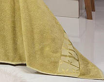 Махрове простирадло Belizza "Gold Yesil" 200х220см