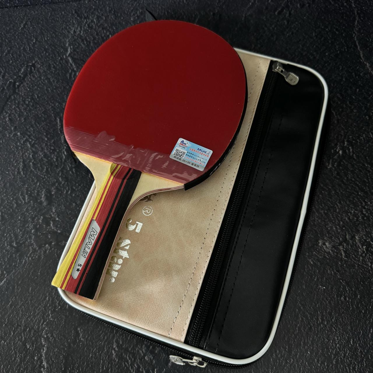 Ракетка для тенісу пінг-понгу, дитяча тенісна ракетка для настільного тенісу в чохлі MALIN 5star MT-5002