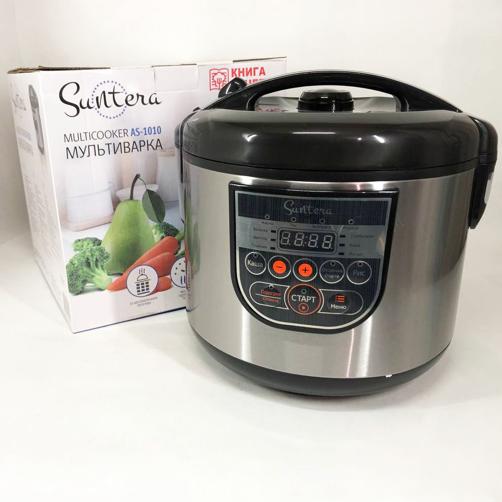 Мультиварка пароварка скороварка для будинку Suntera AS-1010S 900 Вт, Мультиварка WZ-662 якісна побутова
