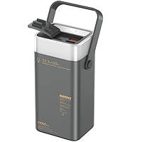 Повербанк с RGB 40000 мАч 22.5W Remax RPP-596, быстрая зарядка, PD+QC, Серый