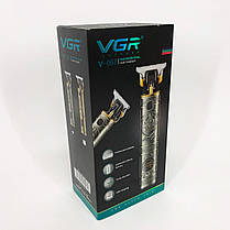 Професійна машинка для стрижки голови VGR V-097, Електрична машинка для стрижки, Тример KI-733 для вусів, фото 5