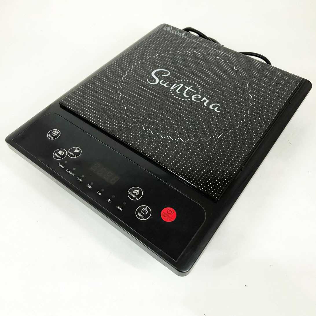 Переносна електрична плита Suntera ICD-1008 2000 Вт, Портативна переносна плита, Плита для WU-250 кухні диск