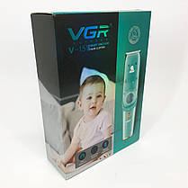 Машинка з витяжкою для стрижки дітей та немовлят VGR V-151 Baby зі HS-422 змінними насадками, фото 2