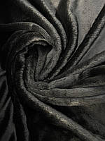 Штучне хутро для взуття 800 г/м² (модакрил, чорне, молочне)