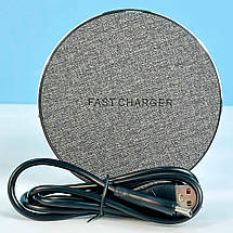 Бездротовий зарядний пристрій WUW W24 Type-C 5W, 7.5W, 10W, 15W White, фото 5