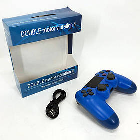 Джойстик DOUBLESHOCK для PS 4, бездротовий ігровий геймпад PS4/PC акумуляторний джойстик. GM-820 Колір синій