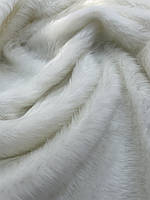 Штучне хутро для взуття 800 г/м² (модакрил, чорне, молочне) Молочно-білий