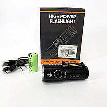 Ліхтарик поліція PLD-536-3XPG, Штурмовий тактичний ліхтар, Потужні WG-703 пошукові ліхтарі, фото 3