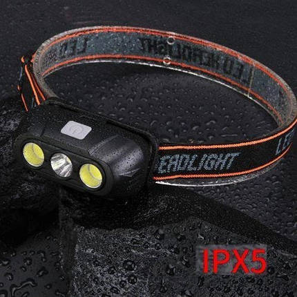 Ліхтар налобний з акумулятором і фокусом KX-215-LED-2COB, Надійний SZ-740 налобний ліхтар, фото 1