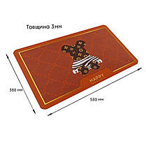 Вологопоглинаючий килимок 38х58х3мм "Щасливий" (D) SW-00001565, фото 3