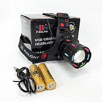 Ліхтар для шолома на голову SY-8087-PM10-TG, Налобний прожектор, Ліхтар налобний з EH-237 червоним діодом, фото 4