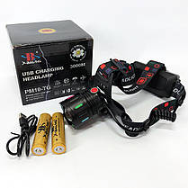 Ліхтар для шолома на голову SY-8087-PM10-TG, Налобний прожектор, Ліхтар налобний з EH-237 червоним діодом, фото 2