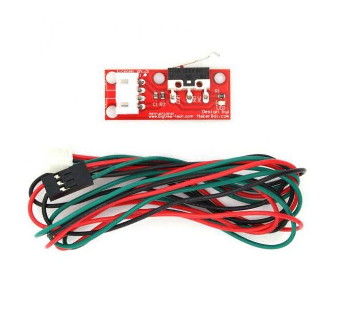 Кінцевий вимикач механічний на платі, фото 1