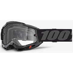 Окуляри 100% ACCURI 2 Enduro Goggle Black - Clear Dual Lens