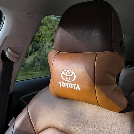 Практична автомобільна подушка на підголовник Toyota, Подушки під голову машину, Авто подушки DL-509 в машину, фото 1