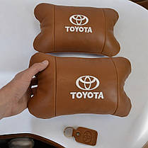Практична автомобільна подушка на підголовник Toyota, Подушки під голову машину, Авто подушки DL-509 в машину, фото 5